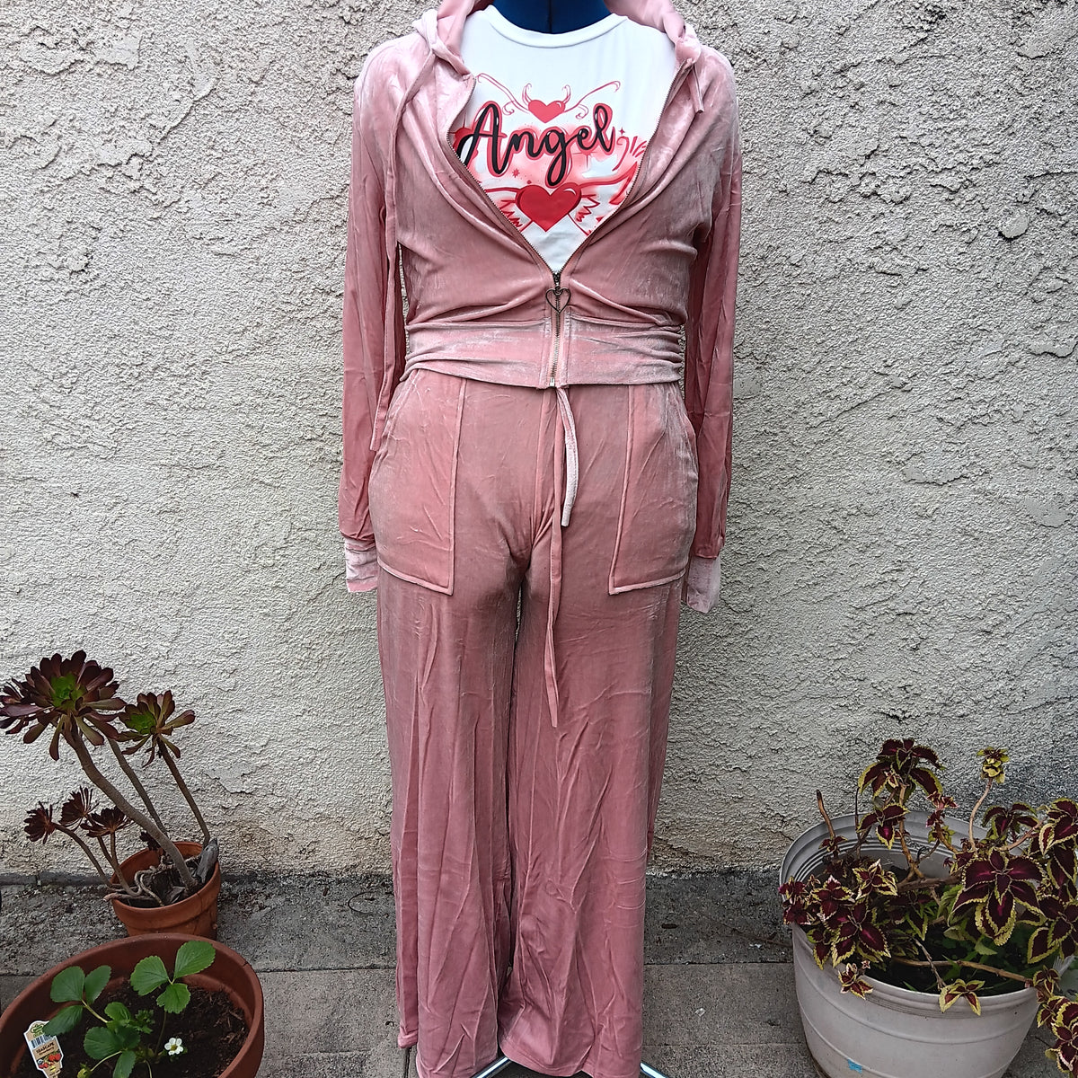 Blossom Luxurious Velour 2 Piece Tracksuit