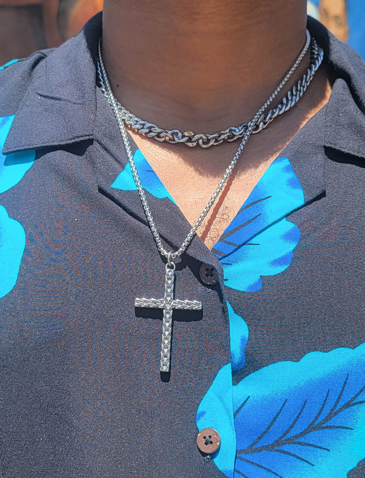 Retro Cross Pendant Necklace