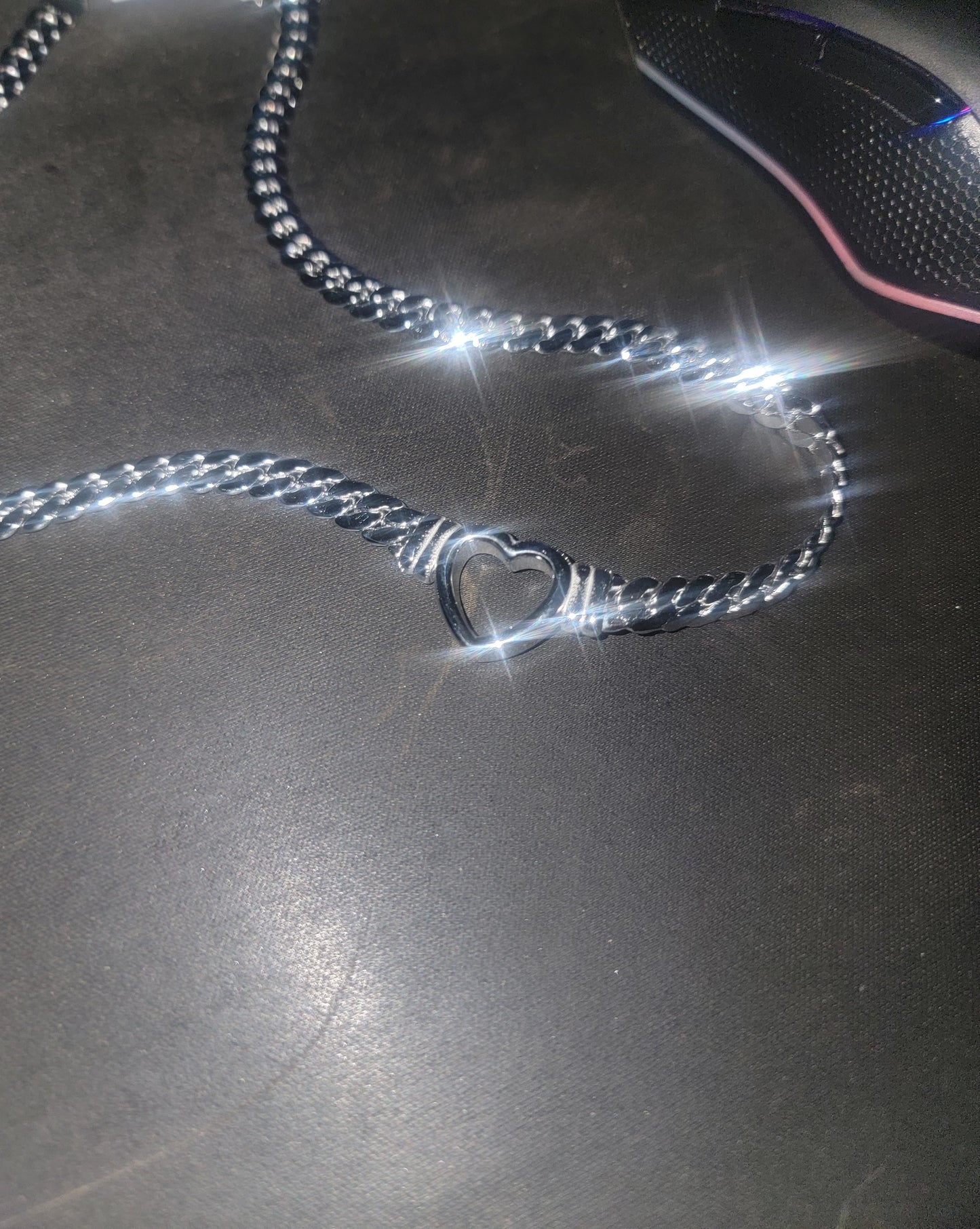 Lockd in Lovergirl Choker Chain