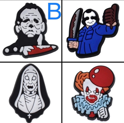 Halloween croc jibbitz | Horror | charms | chucky | clown | michael Myers | Freddy Krueger |shoe charms