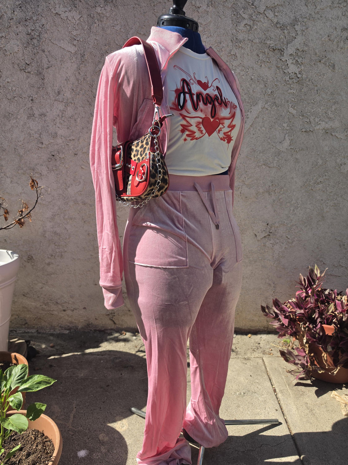 The Tryouts Velour Jogger Set | Y2K Fashion | PINK