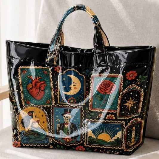 A Glossed-Up Tote Bag | Punk Style | Tarot Bag