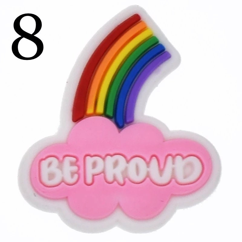 LGBTQ pride croc charms | Jibbitz | croc charms | love is love | pride