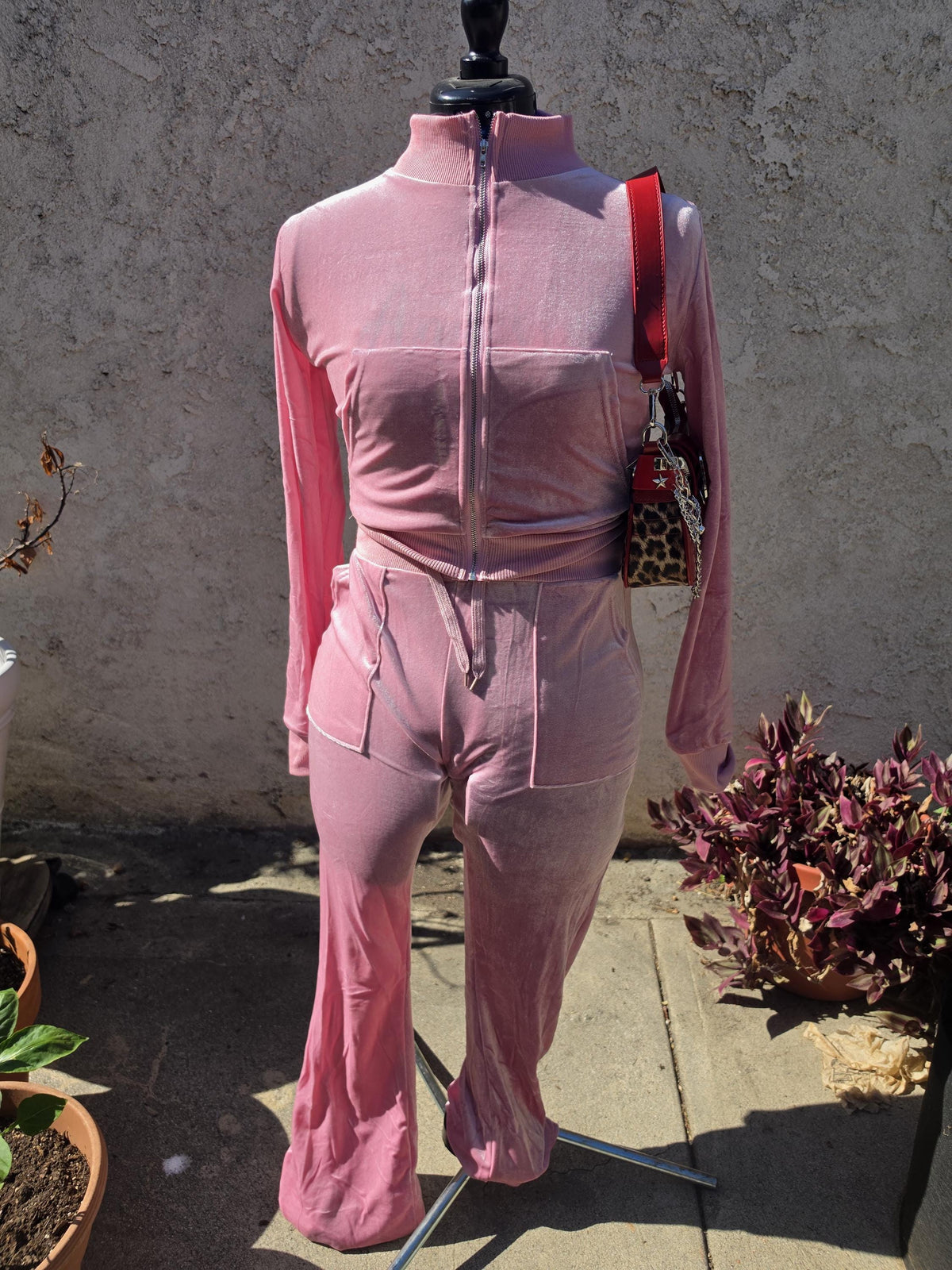 The Tryouts Velour Jogger Set | Y2K Fashion | PINK