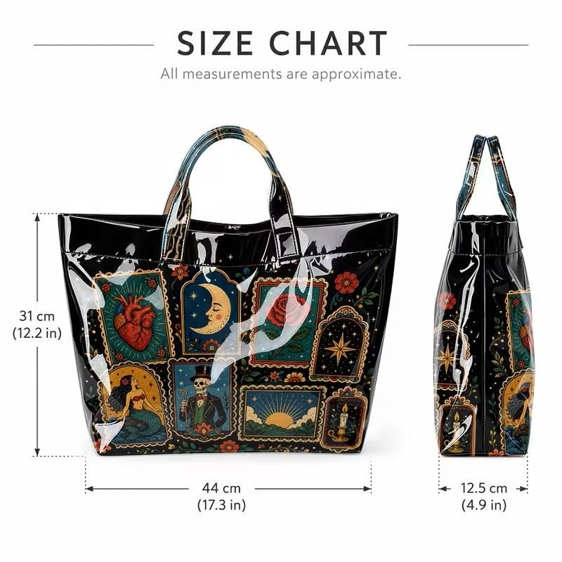 A Glossed-Up Tote Bag | Punk Style | Tarot Bag