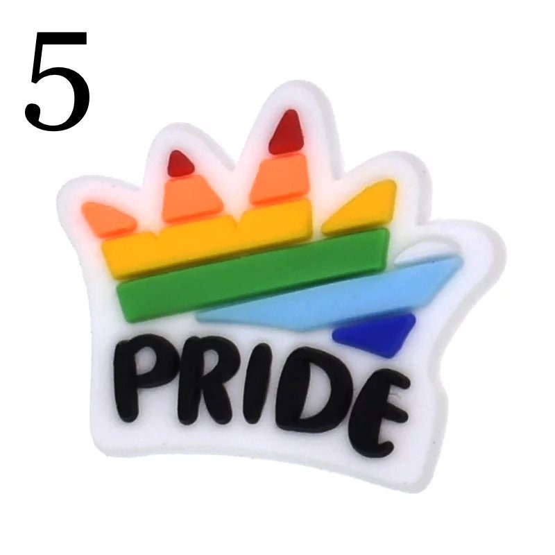 LGBTQ pride croc charms | Jibbitz | croc charms | love is love | pride