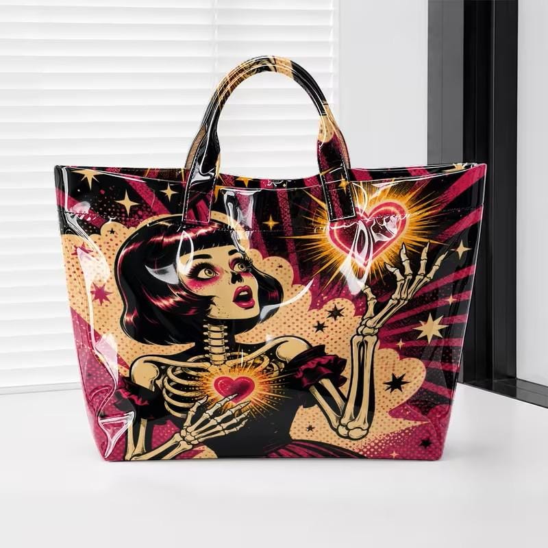 A Glossed-Up Tote Bag | Punk Style | Tarot Bag