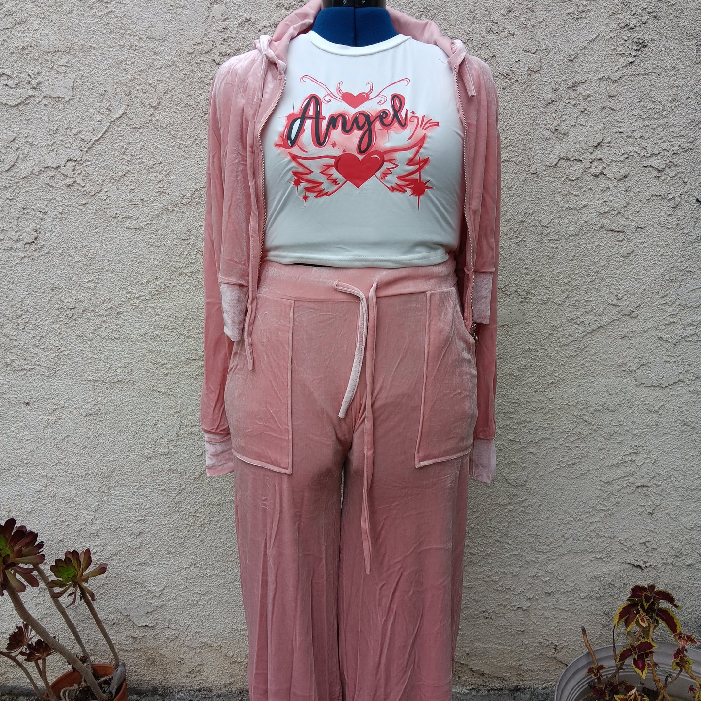 Blossom Luxurious Velour 2 Piece Tracksuit