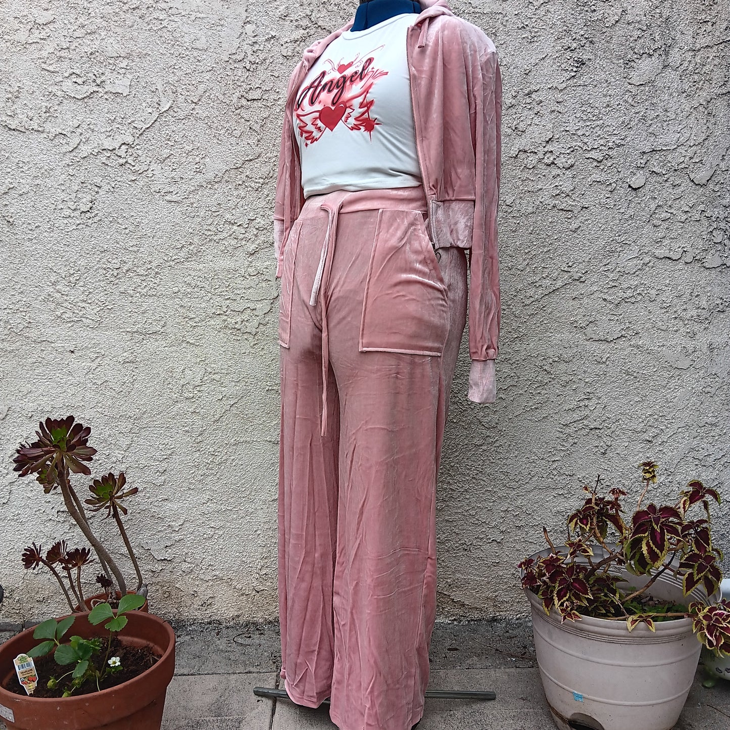 Blossom Luxurious Velour 2 Piece Tracksuit