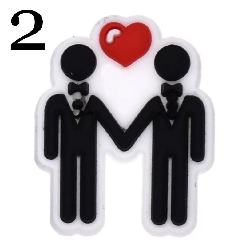 LGBTQ pride croc charms | Jibbitz | croc charms | love is love | pride