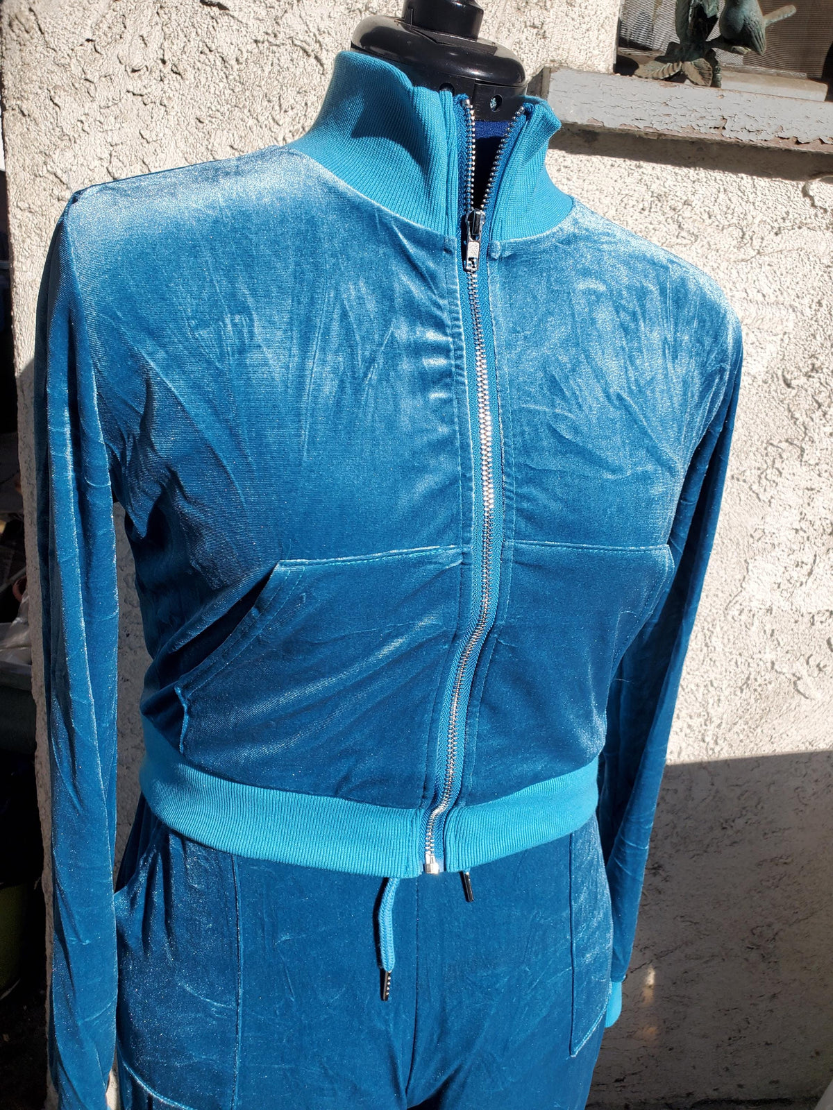 The Tryouts Velour Jogger Set | Y2K Fashion | Baby Blue
