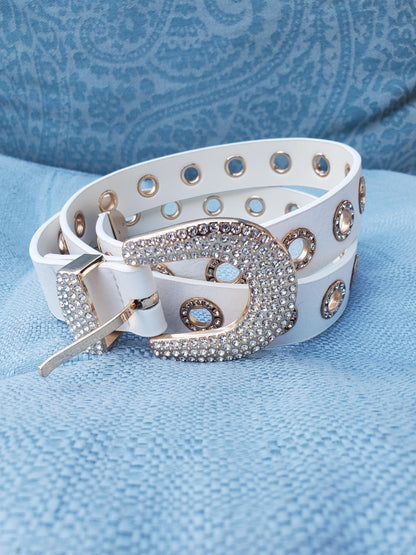 Dark Romance Winged Heart Statement Buckle |Studded Belt