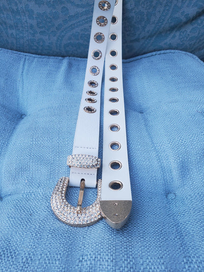 Dark Romance Winged Heart Statement Buckle |Studded Belt