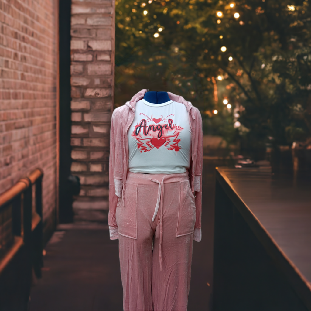 Blossom Luxurious Velour 2 Piece Tracksuit