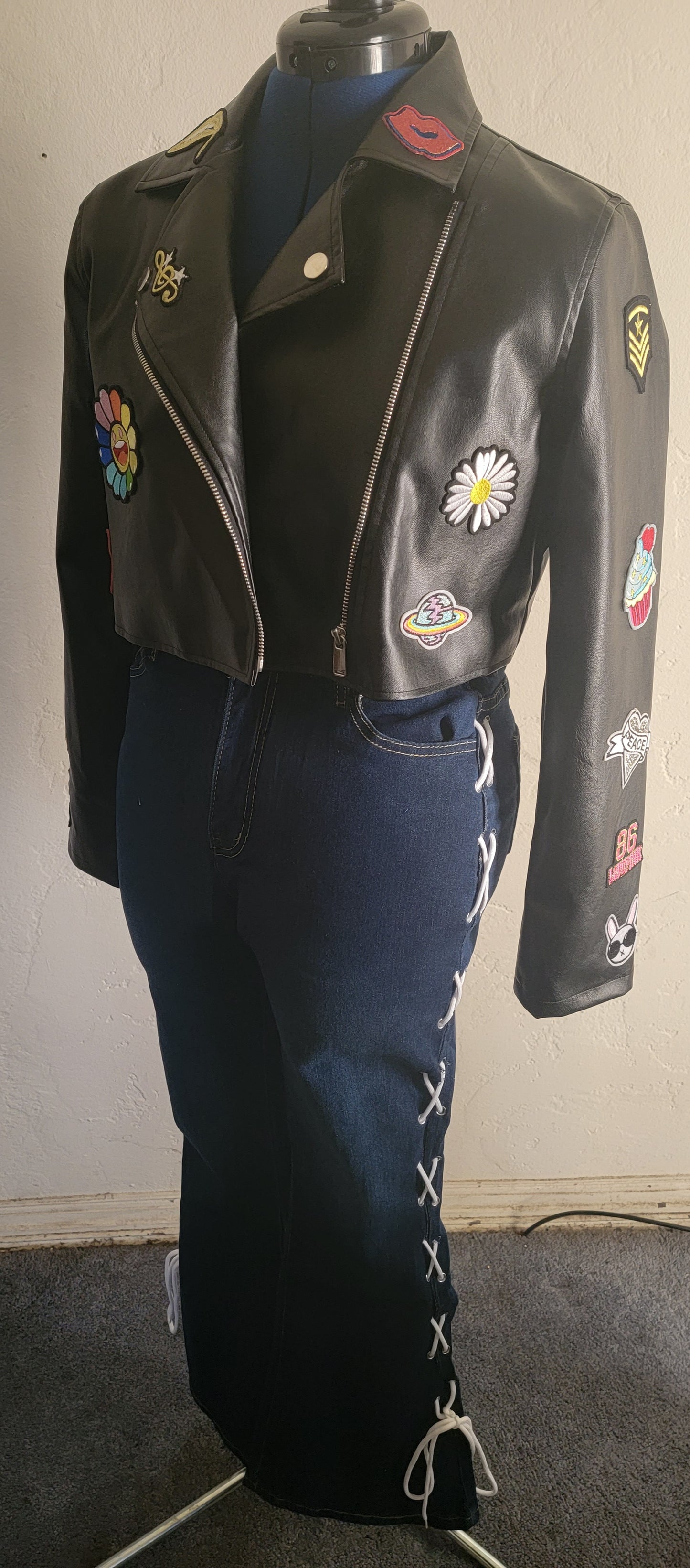 CaliGirl Laced flare jeans