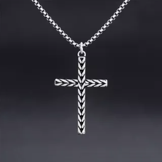 Retro Cross Pendant Necklace