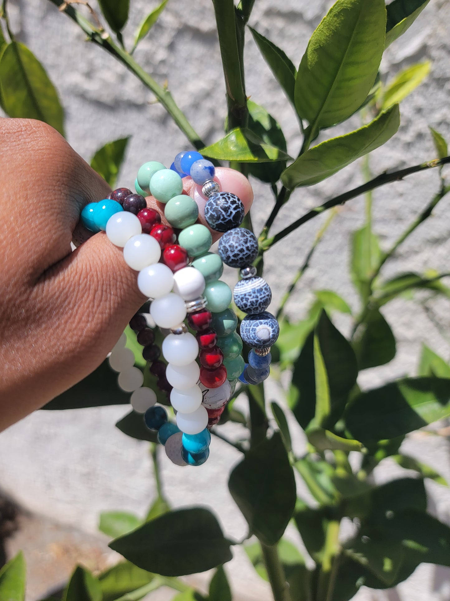 2pc/sets Natural stone bracelet